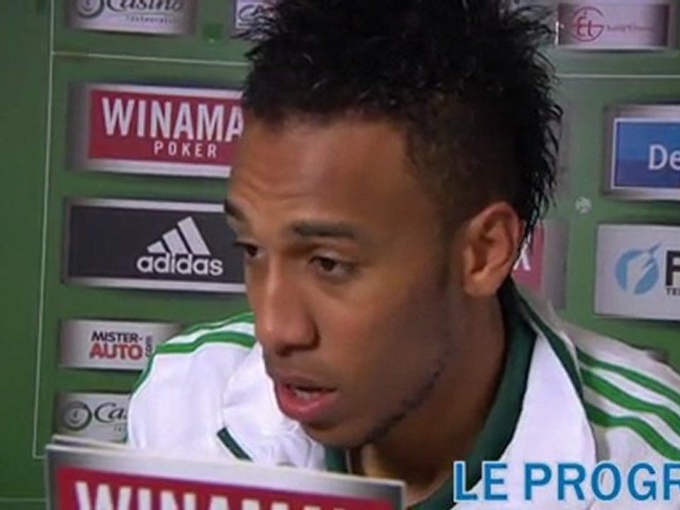 ASSE/Lorient: le triplé gagnant d'Aubameyang