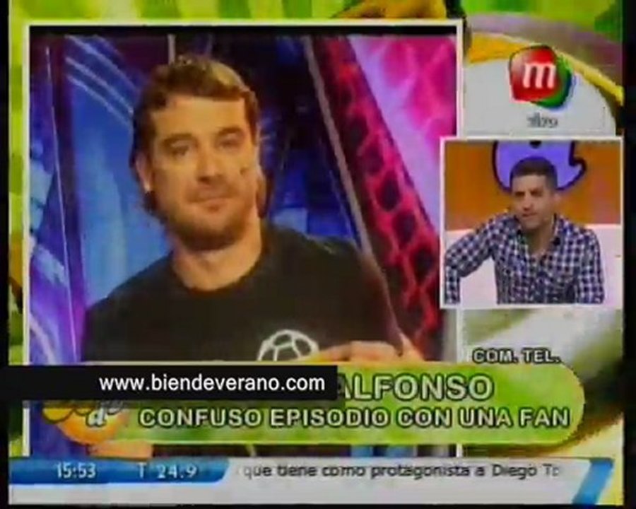 Peter Alfonso habló del confuso episodio con una efusiva fan