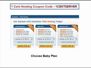 Hostgator 1 Cent Hosting Coupon