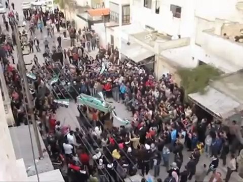 فري برس حماه المحتلة جنوب الملعب تشييع الشهيد فادي رقية 22 2 2012