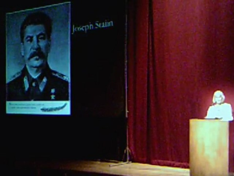 3 of 3 --Dr. Eugenie Scott giving a presentation to the Kentucky Chapter of the American Institute of Professional Geologists.