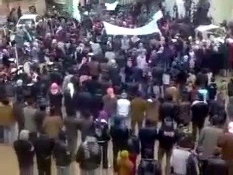 فري برس إدلب سرجة مظاهرة يوم الأربعاء 22 2 2012