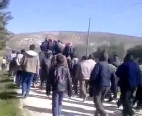 فري برس  إدلب  سهل الروج   سنغرة  تشييع  الشهيد محمود ديبو معري  22  2 2012