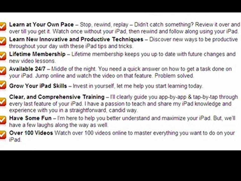 iPad Video Lessons - Get The Most Out Of Your ipad!