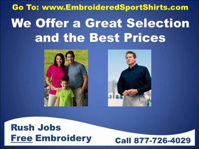 Embroidered sport shirts, polo shirt embroidery, polos, logo