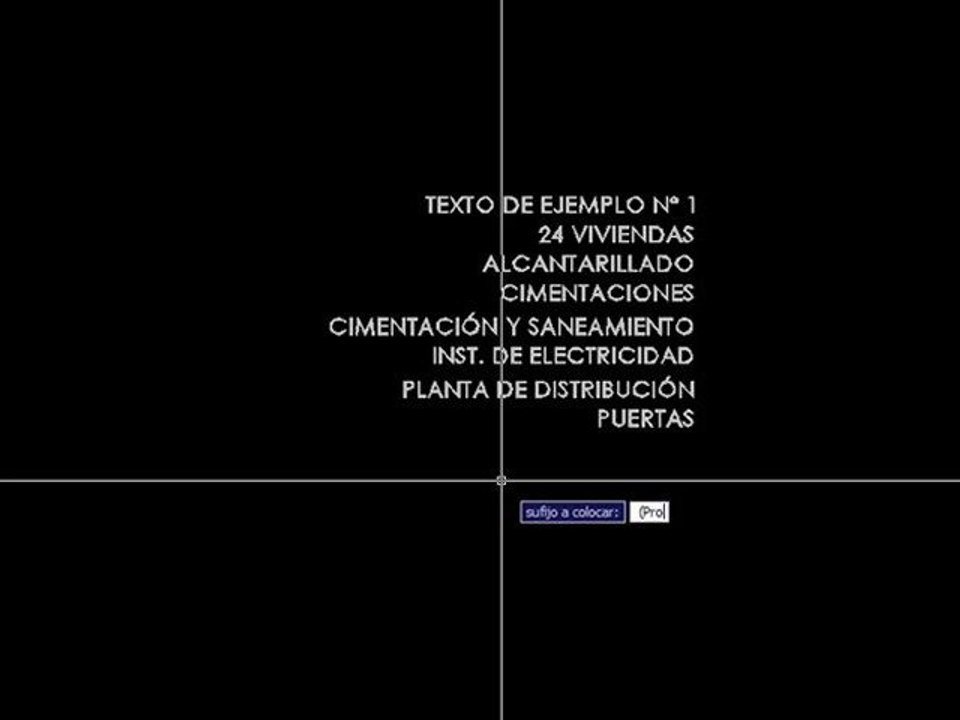 ARKITool: TXT-SUFIJO, Añade sufijos y prefijos (AutoCAD,BricsCAD).