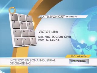 Se incendia una fábrica de cosméticos en Guarenas