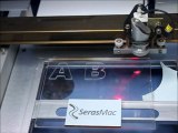 SerasMac ES40 Lazer Kaşe Makinesi ile 3mm Akrilik Kesimi lazer kaşe makinası