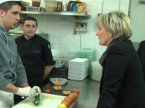 Nadine Morano, Ministre chargée de l’Apprentissage et de la Formation professionnelle en visite dans l’Aude :