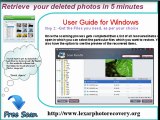Efficiently recovers all your deleted / missing photos.