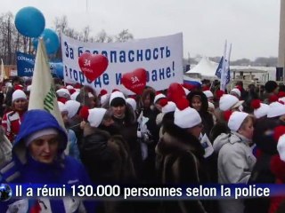 Russie: rassemblement pro-Poutine à Moscou