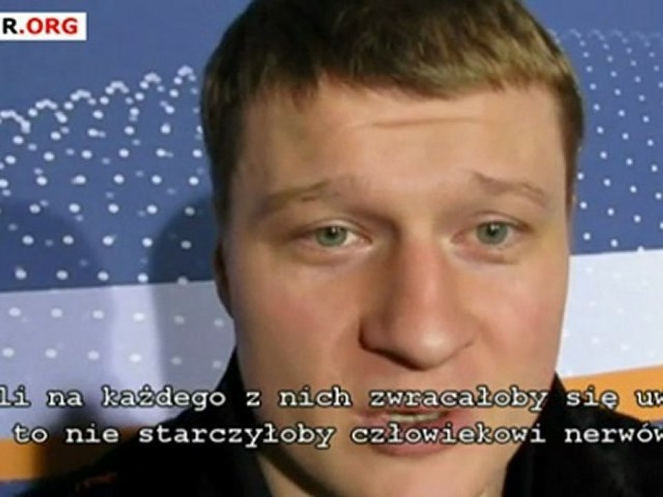 Aleksander Powietkin na trzy dni przed walką z Marco Huckiem (Stuttgart, 22.02.2012)