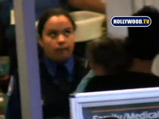 Halle Berry and Baby Go To LAX