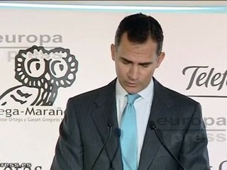 Príncipe alaba labor de Fundación Ortega y Gasset