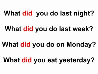 The Past Simple Tense