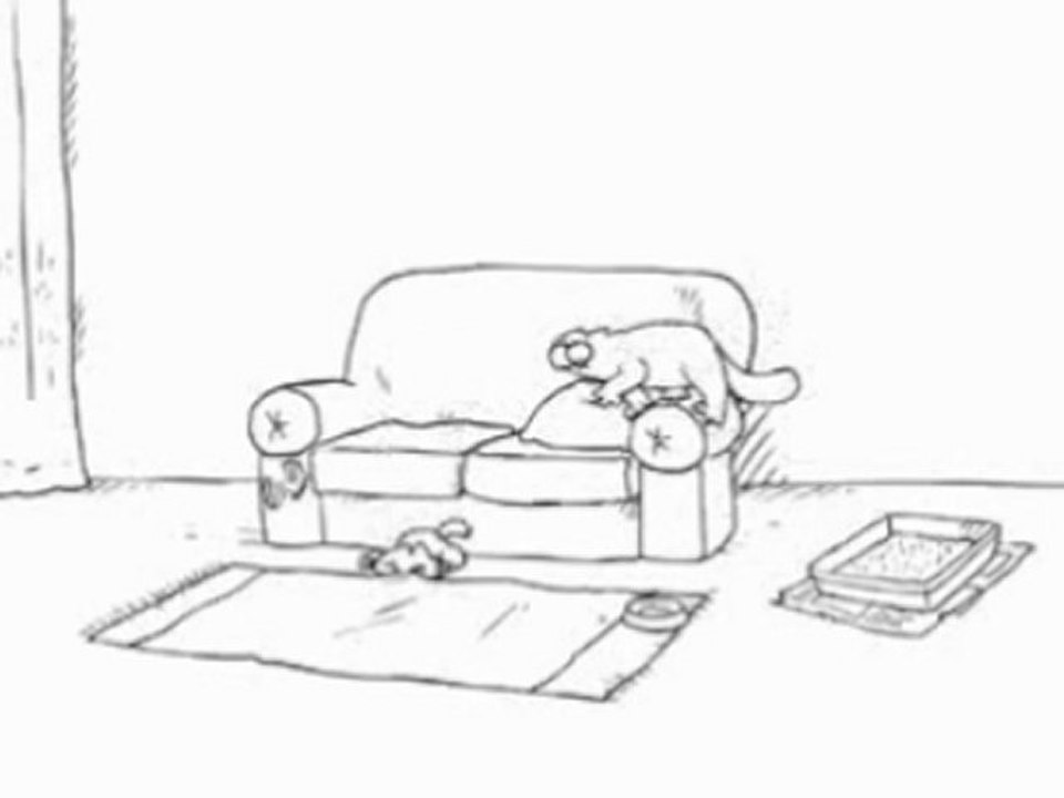 Simon's cat parodie - la faim justifie les moyens
