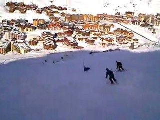 les fomblards au ski (boarder cross)