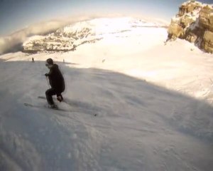 Les touristes dans la pente à Jules!!!