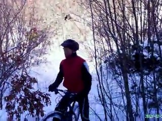 MTB sulla neve sentiero Fiorelli