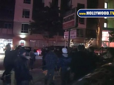 Lukas Haas Mildly Amused By Street Fight Outside Las Palmas