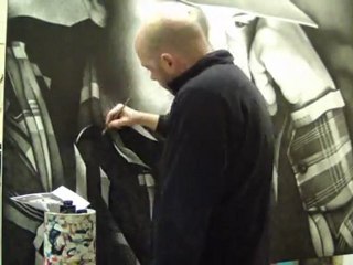 dessin - drawing - portrait of Jason Lytle 01 - part 2 - timelapse