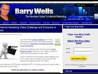 Enter Barry Well's Video Challenge - Ends March 29, 2012