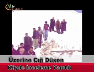 Pütürge'de Üzerine çığ düşen köyde inceleme yapıldı