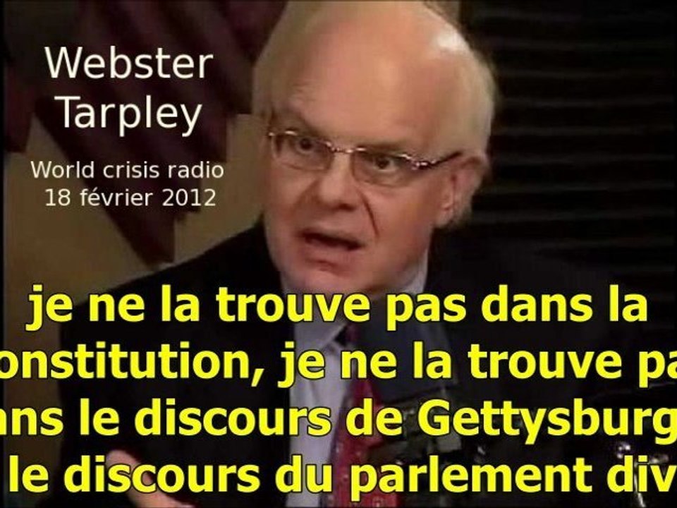 Webster Tarpley : Ron Paul , l'ultra-réactionnaire  S/T