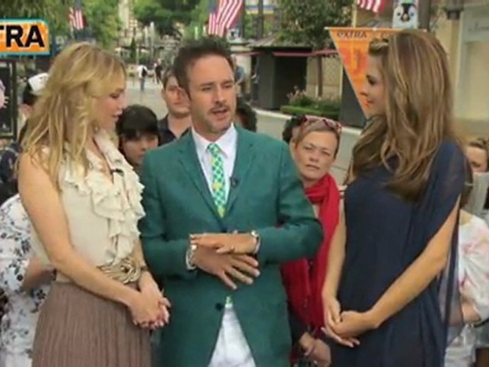 David Arquette and Kym Johnson at the Grove