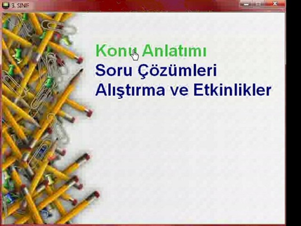3. Sınıf DVD Eğitim Seti  -ilkogretimvideo.com
