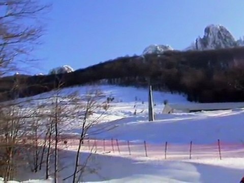 Babin zub skijanje na suncu u februaru 2012