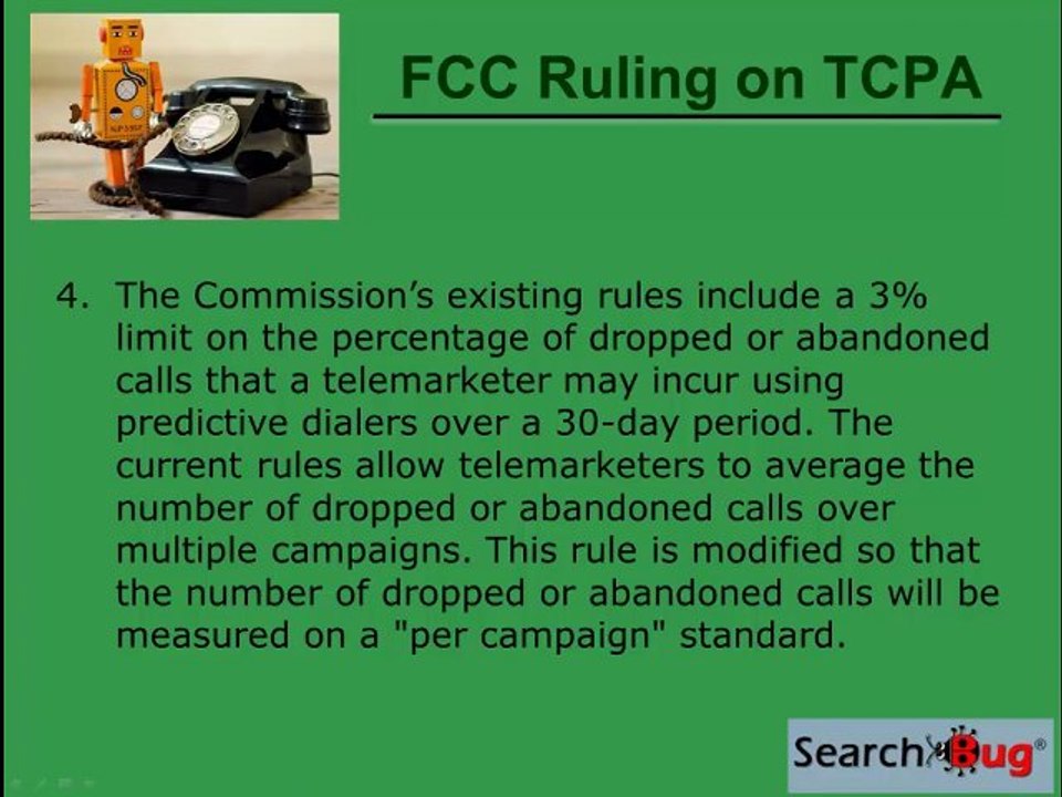 FCC Ruling on Telephone Consumer Protection Act for Telemarketing and Collection Professionals