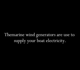 Marine wind generators for boat easy electrical access