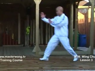 How to do Wing Chun Lesson 3- basic leg exercise_moving forward with turn