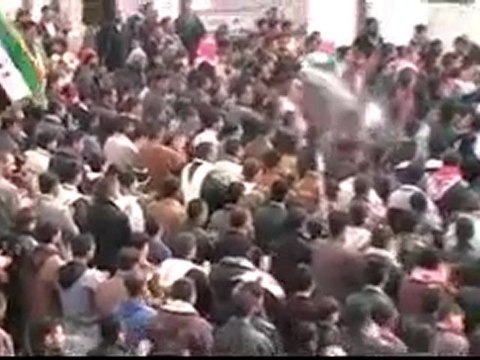 فري برس حمص الحولة مظاهرة حاشدة نصرة لباباعمرو 23 2 2012