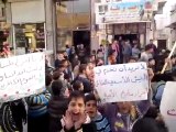 فري برس   مارع   ريف حلب  مظاهرة طلابية نصرة للمدن المحاصرة       23 2 2012