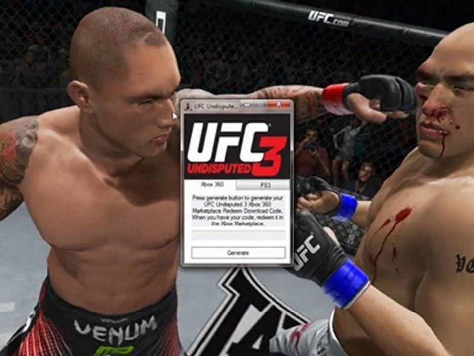UFC Undisputed 3 Redeem Codes for Playstation Store
