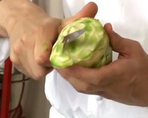Technique de cuisine : Tourner un artichaut