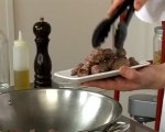 Recette de wok de boeuf au sésame, legumes de saison