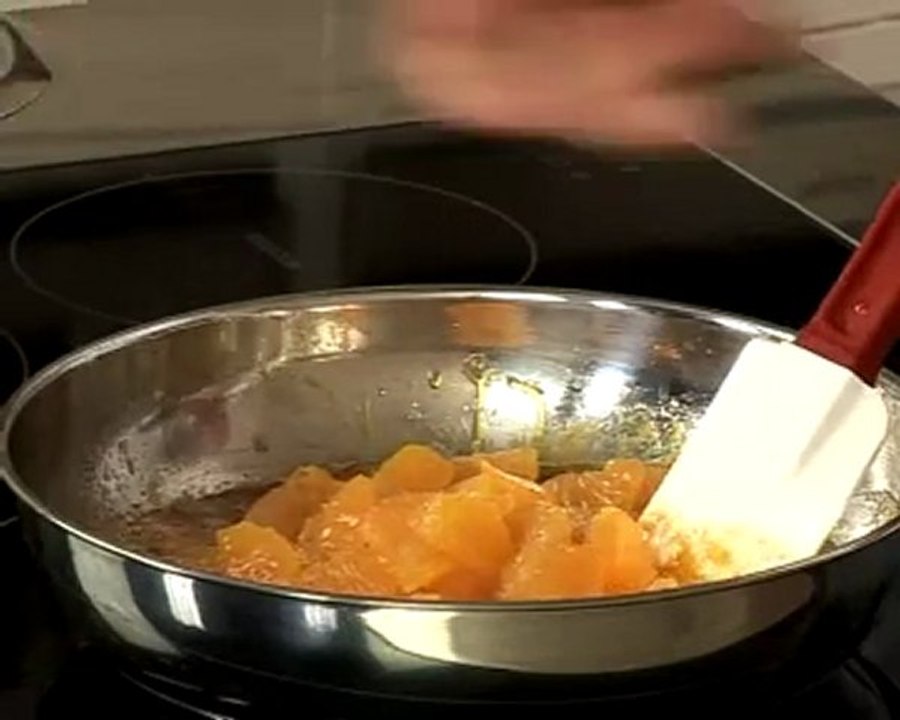 Recette de poêlée de clémentines caramélisées, émulsion champagne