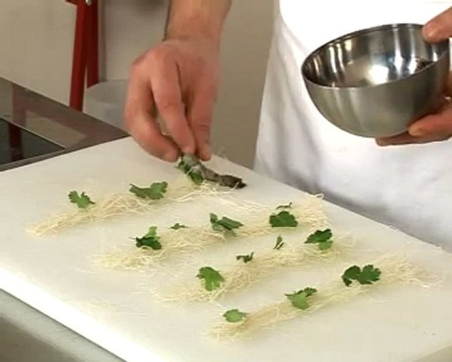 Recette de gambas croustillantes en kadaif