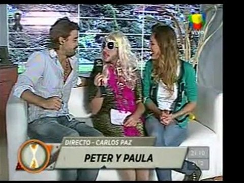 Pronto.com.ar Estelita con Peter y Paula en Medios Locos