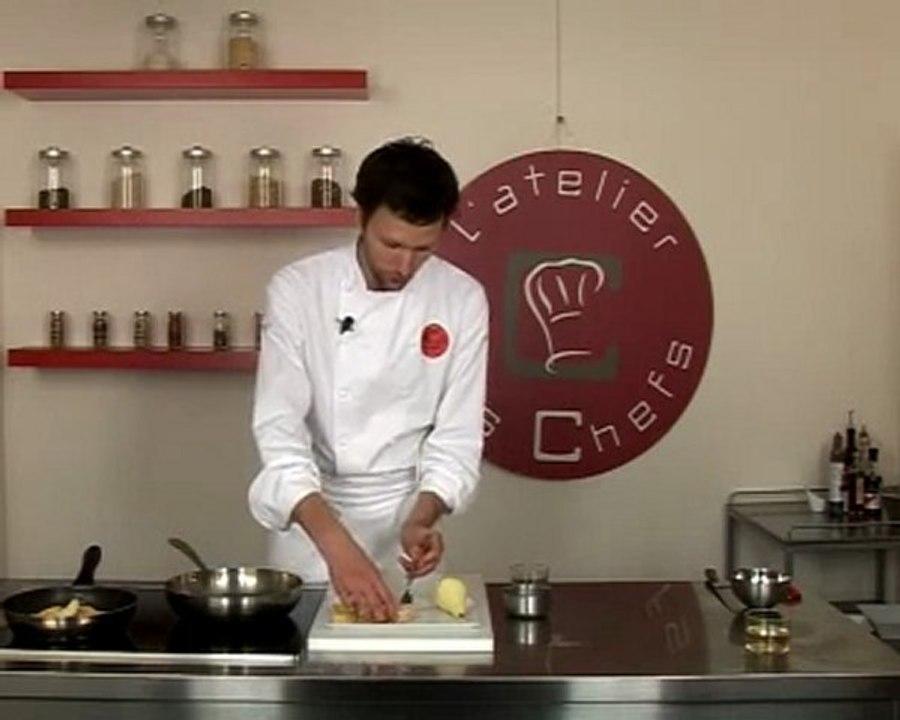 Recette de foie gras poêlé aux poires