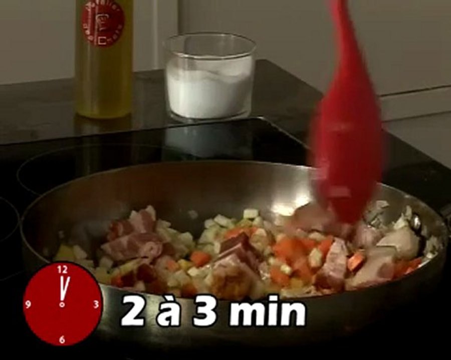 Recette de minestrone de légumes au lard fumé