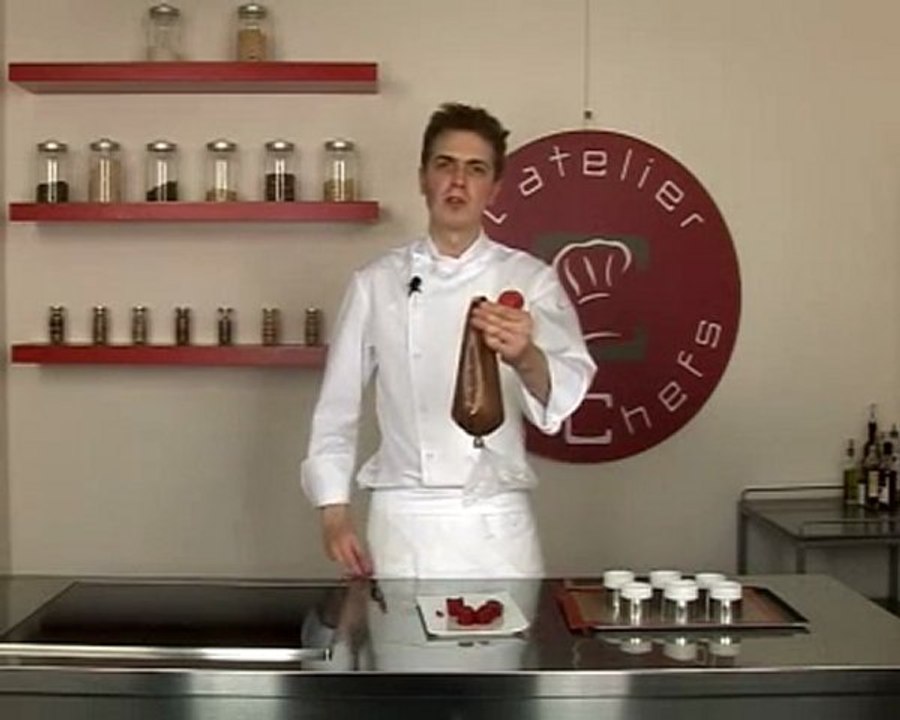 Recette de fondant au chocolat, coeur de framboise