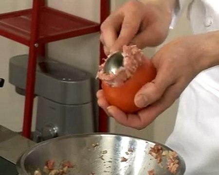 Recette de tomates farcies, jus de persil