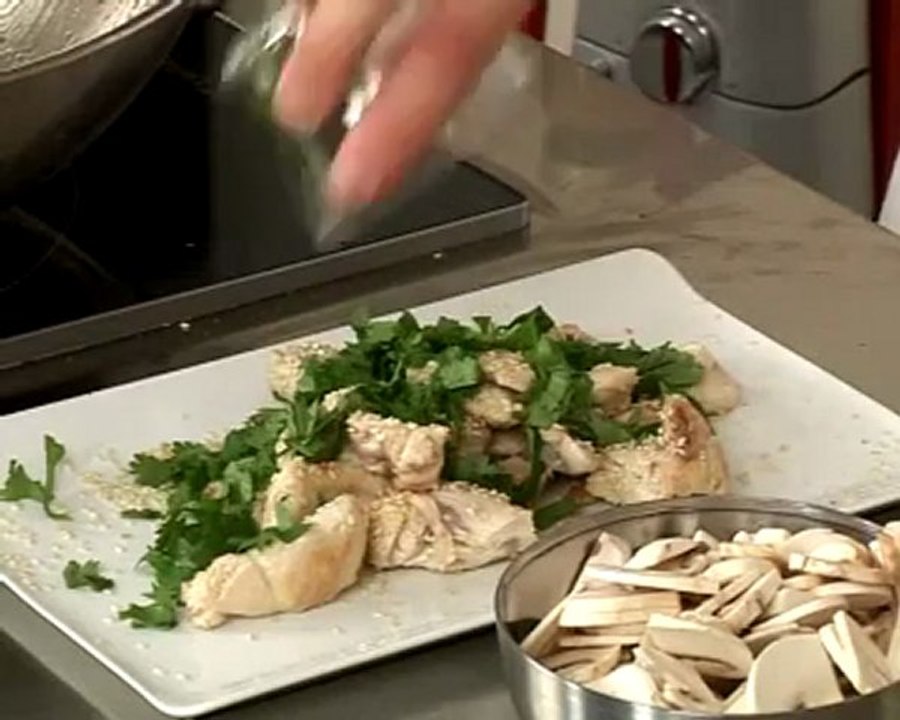 Recette de wok de poulet aux légumes croquants et soja