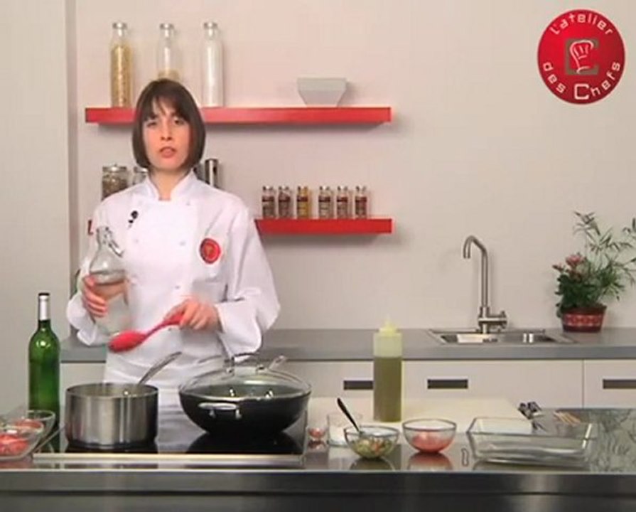 Filet de bar pesto rosso, risotto aux tomates confites et chorizo