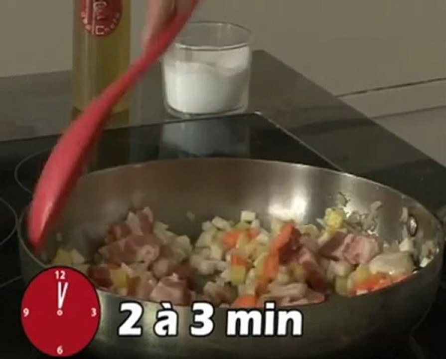 Recette de minestrone de légumes au lard fumé