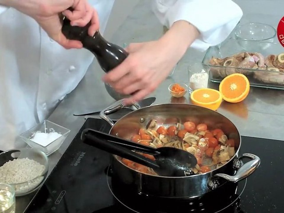 Recette d'osso bucco à l'orange, polenta moelleuse aux herbes